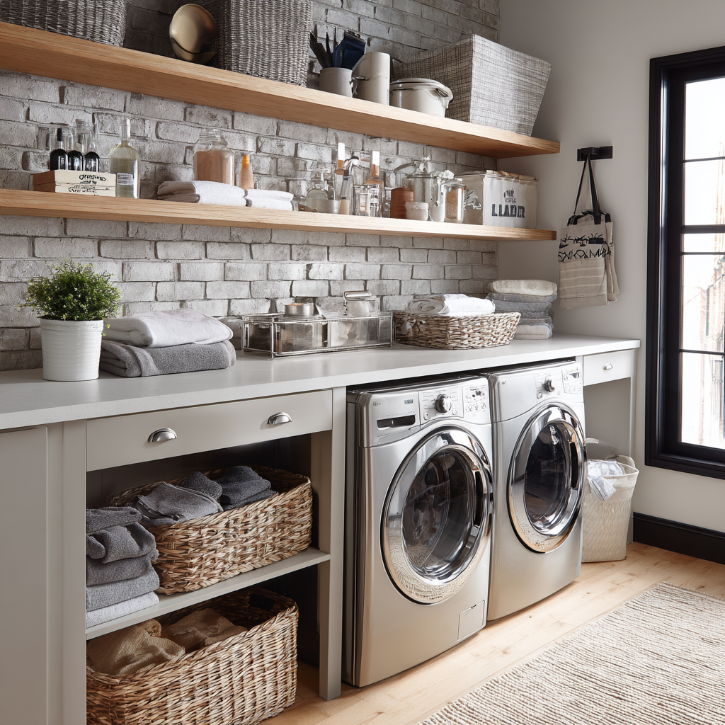 9 Stackable Small Laundry Room Ideas