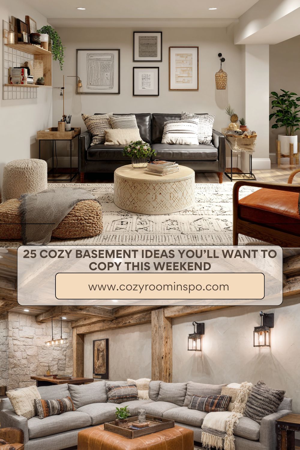 25 Cozy Basement Ideas