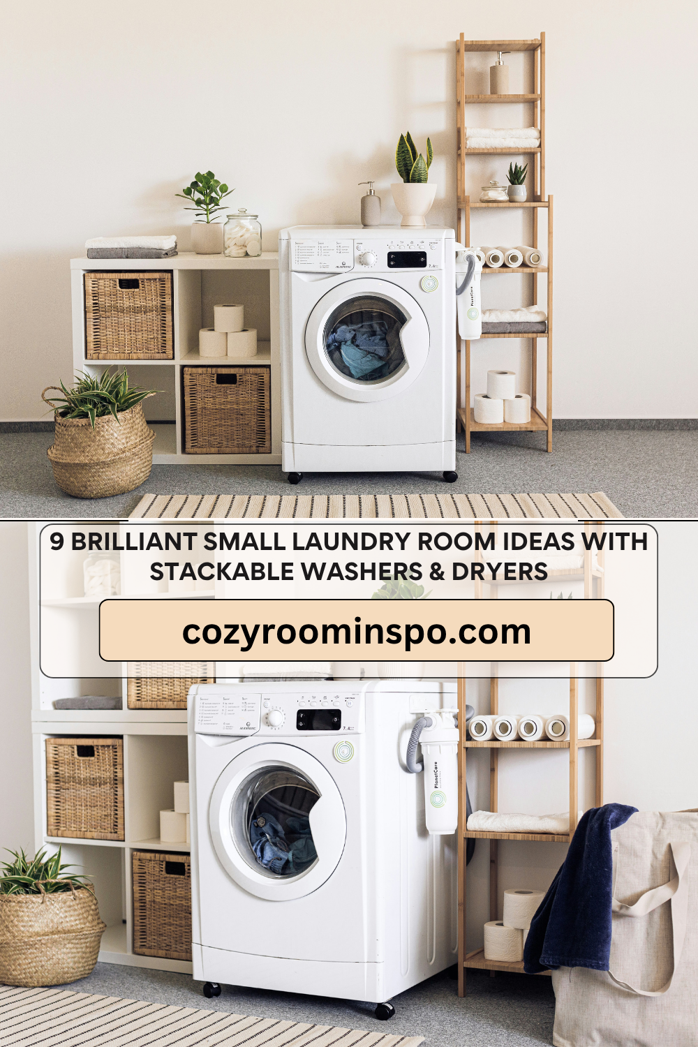 9 Stackable Small Laundry Room Ideas
