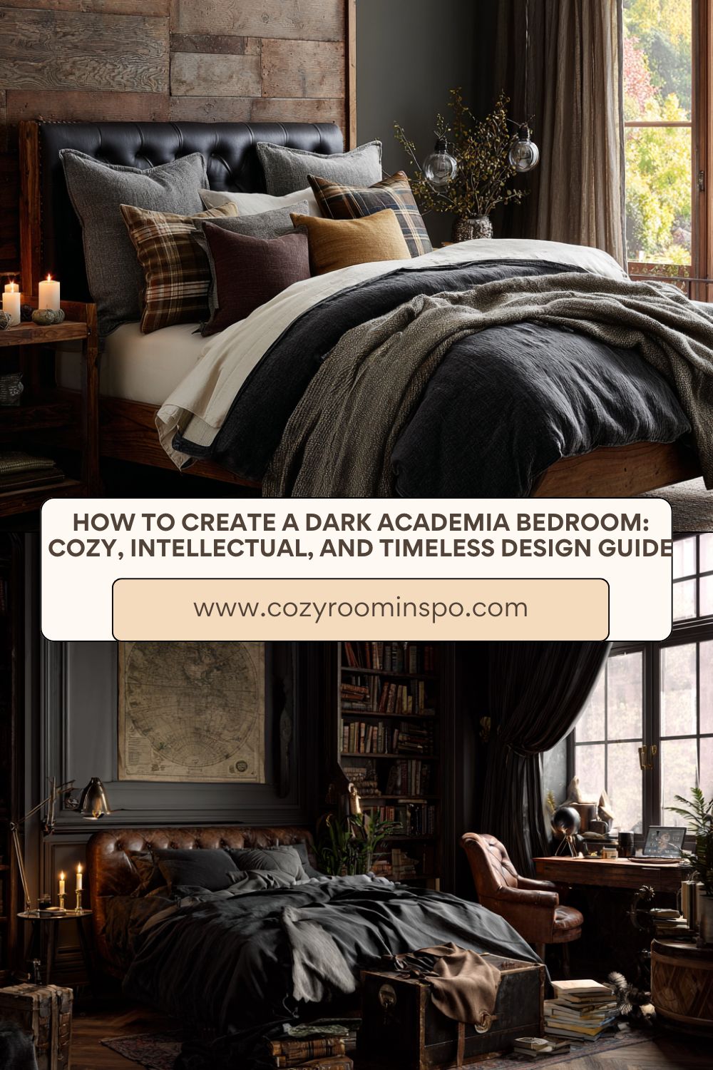 How to Create a Dark Academia Bedroom